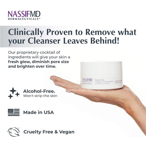 NassifMD Dermaceuticals Skincare Detox Pads NEW NWT NIB Beauty Skincare - Picture 4 of 11